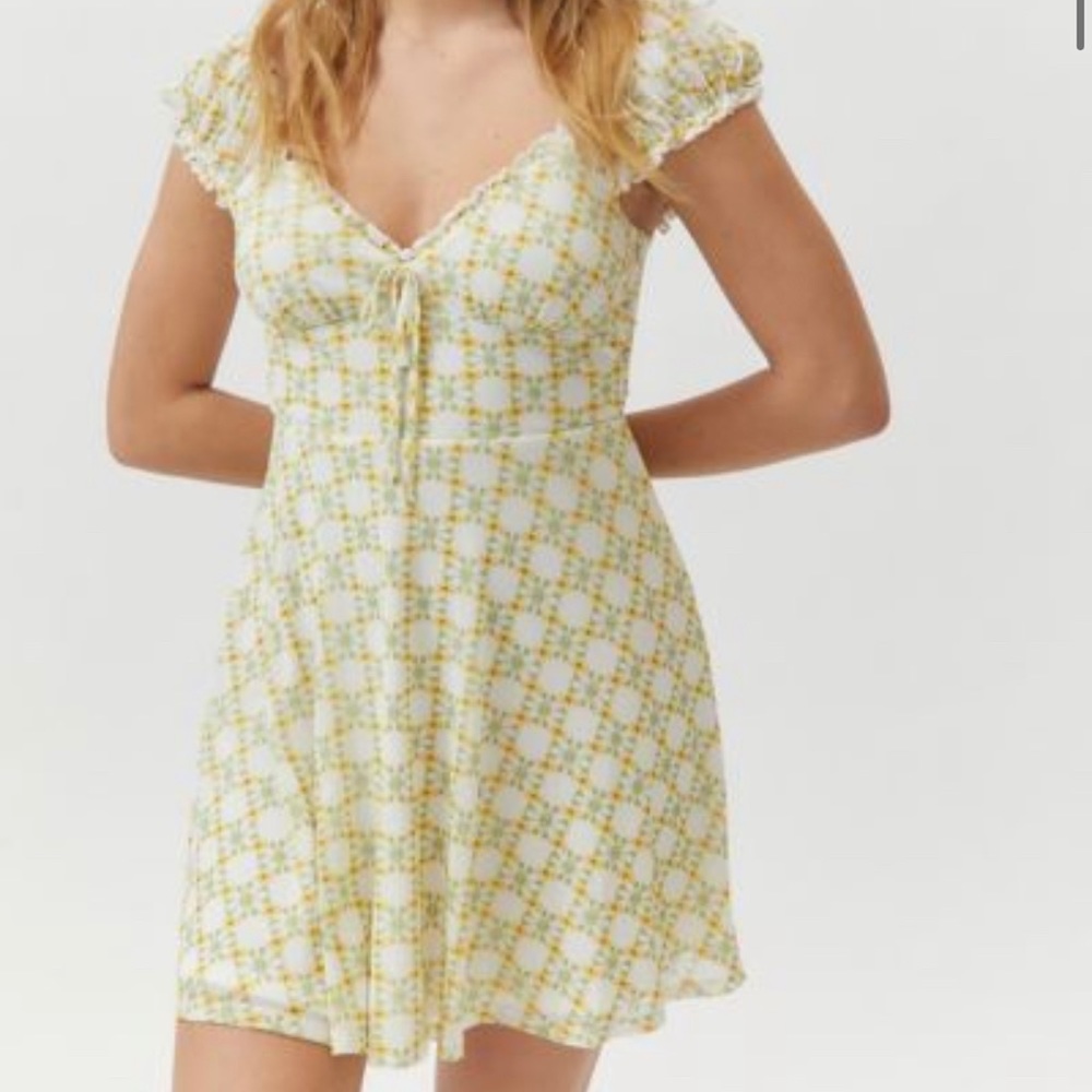 Urban Outfitters Audrey Mesh Mini Dress
